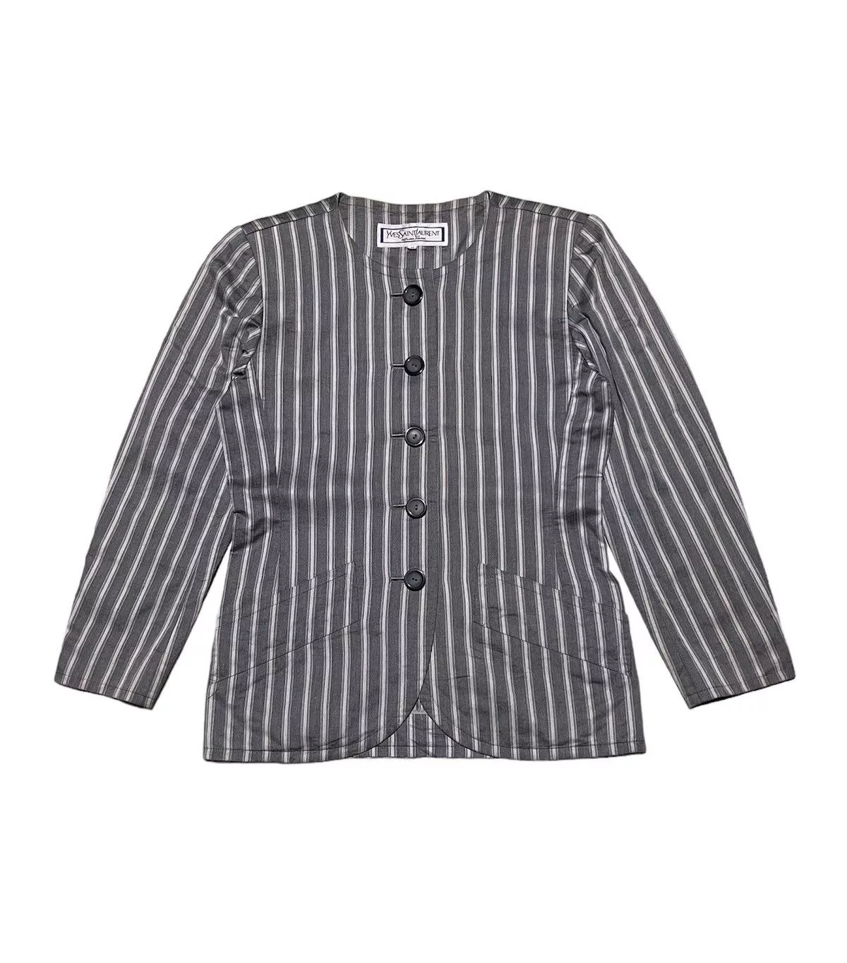 Vintage Jackets Vintage × Yves Saint Laurent YVES SAINT LAURENT BLAZER JACKET FOR WOMEN’S Gray