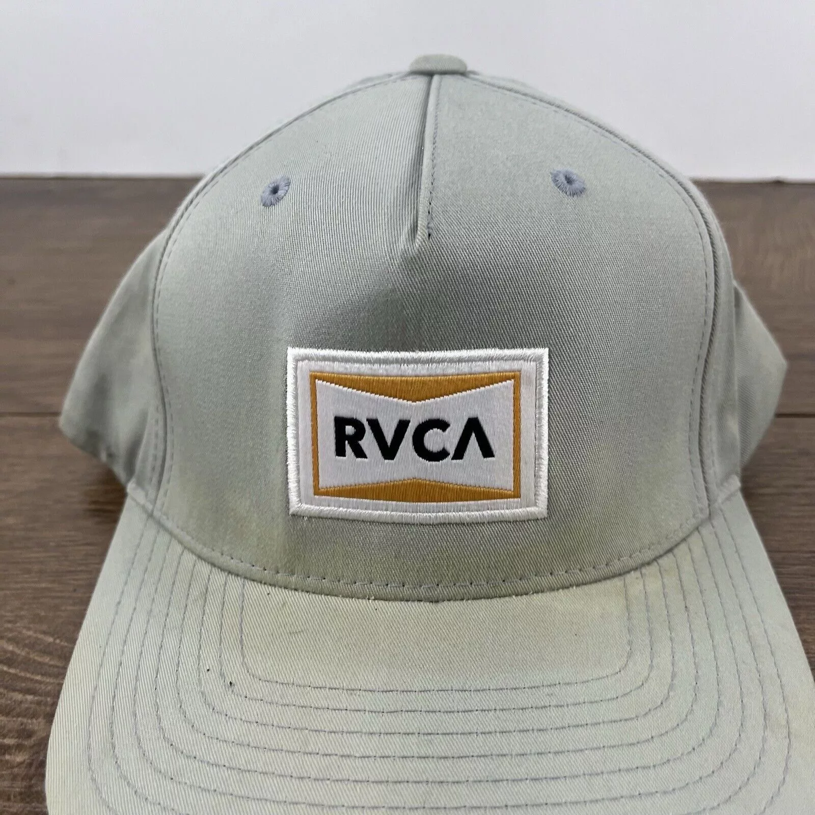 RVCA Hats RVCA Snapback Hat RVCA Snapback Gray Hat Adjustable Hat Gray