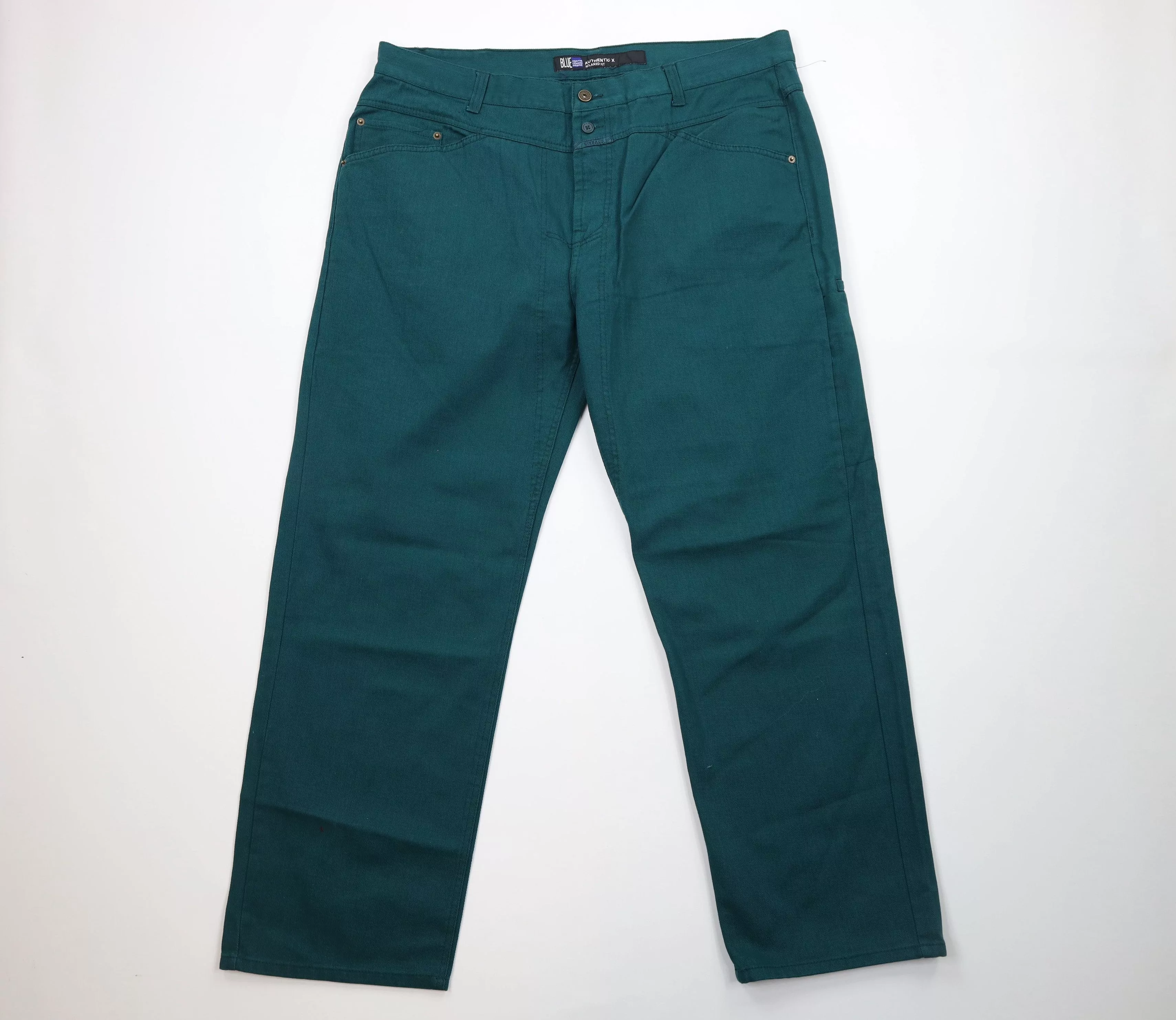 Marithe + Francois Girbaud Denim Marithe + Francois Girbaud × Vintage NOS Vintage 90s Marithe Francois Girbaud Fit Wide Leg Jeans Green