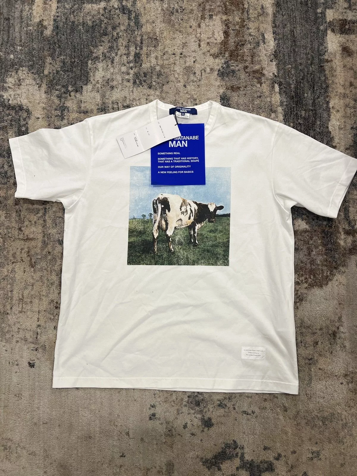 CDG by Comme des Garcons Short Sleeve T Shirts CDG by Comme des Garcons × Comme des Garcons × Junya Watanabe JUNYA WATANABE MAN Pink floyd T-Shirt White