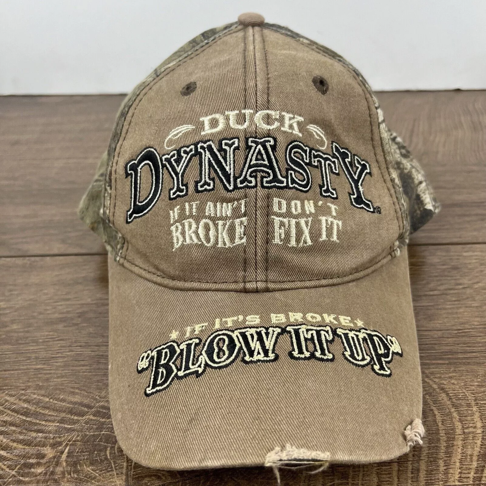 Other Hats Other Duck Dynasty Hat If it aint broke Adjustable Hat Tan Brown H