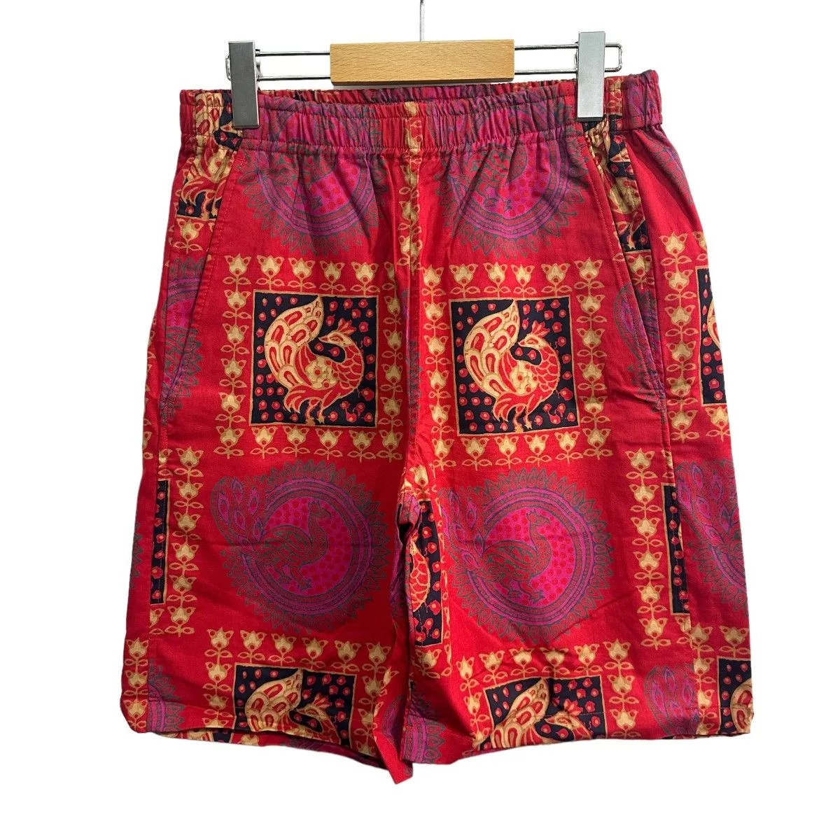 Needles Shorts Basketball Total Pattern Half Pants Red