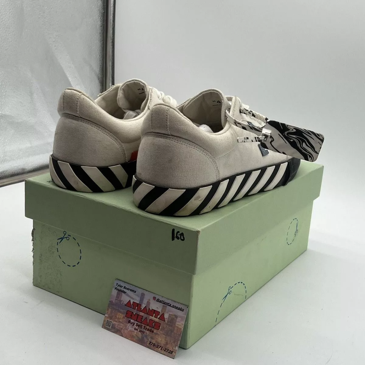 Off-White Low Top Sneakers Off-White Vulc Low Light Blue