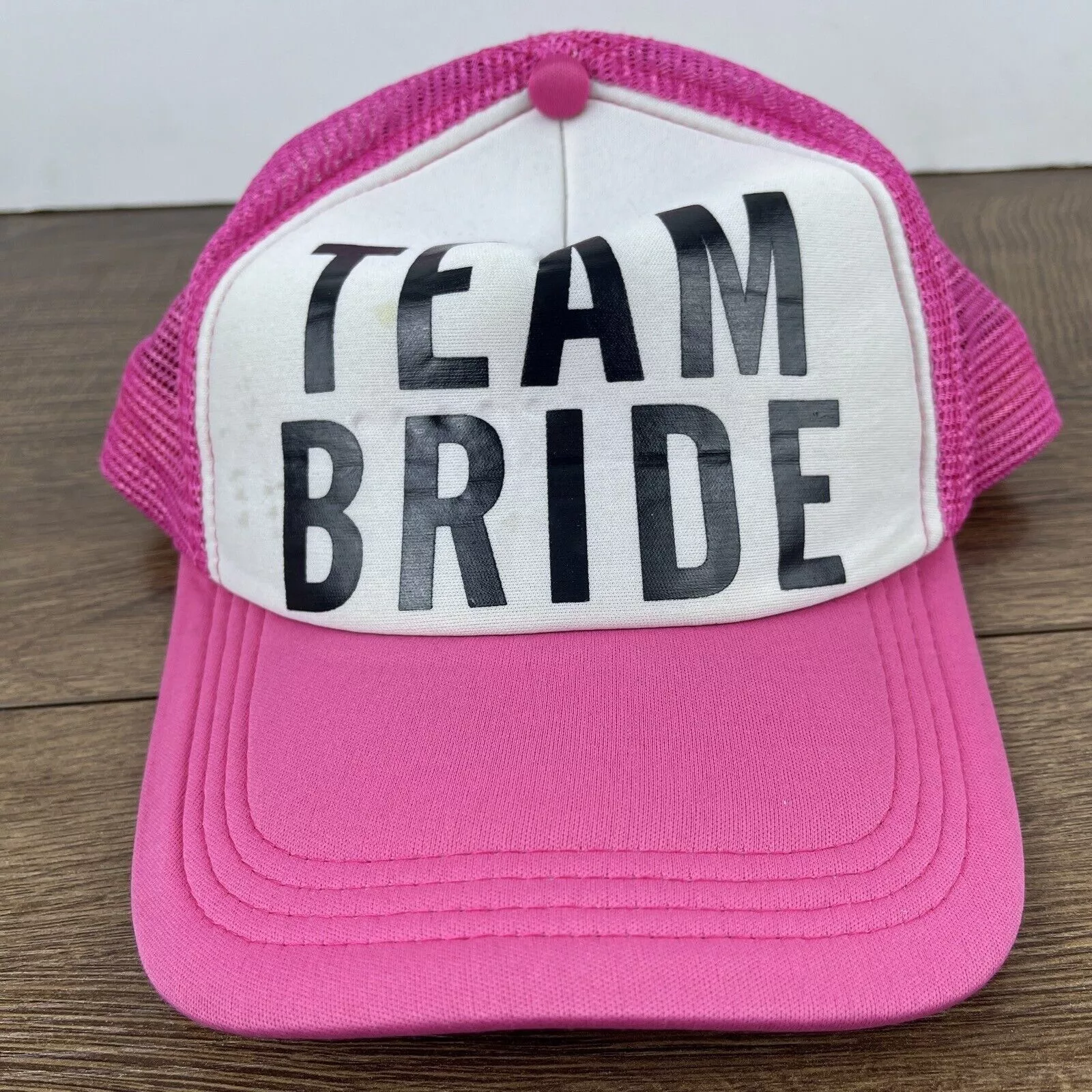 Other Hats Other Team Bride Hat Bride Snapback Pink Hat Adjustable Adult Size