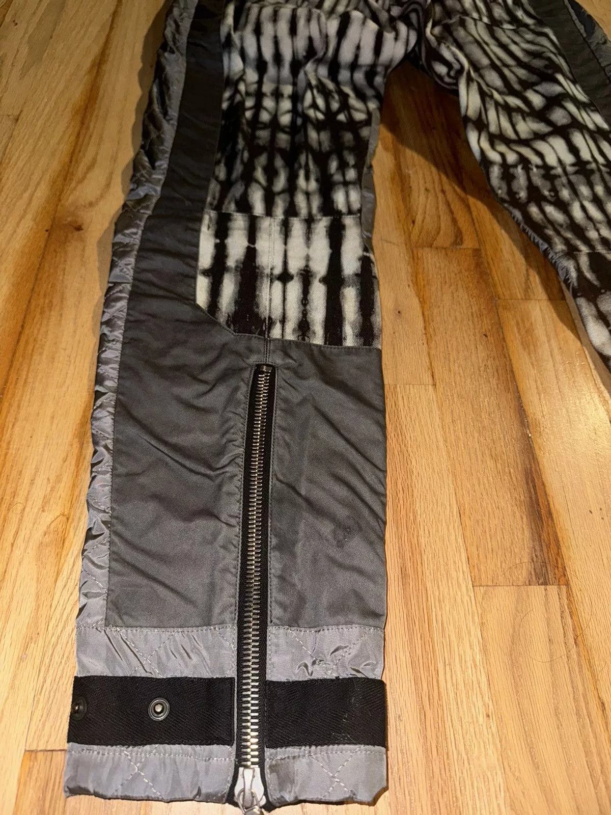 Dries Van Noten Denim Dries Van Noten Tie Dye Patch pants FW14 Gray