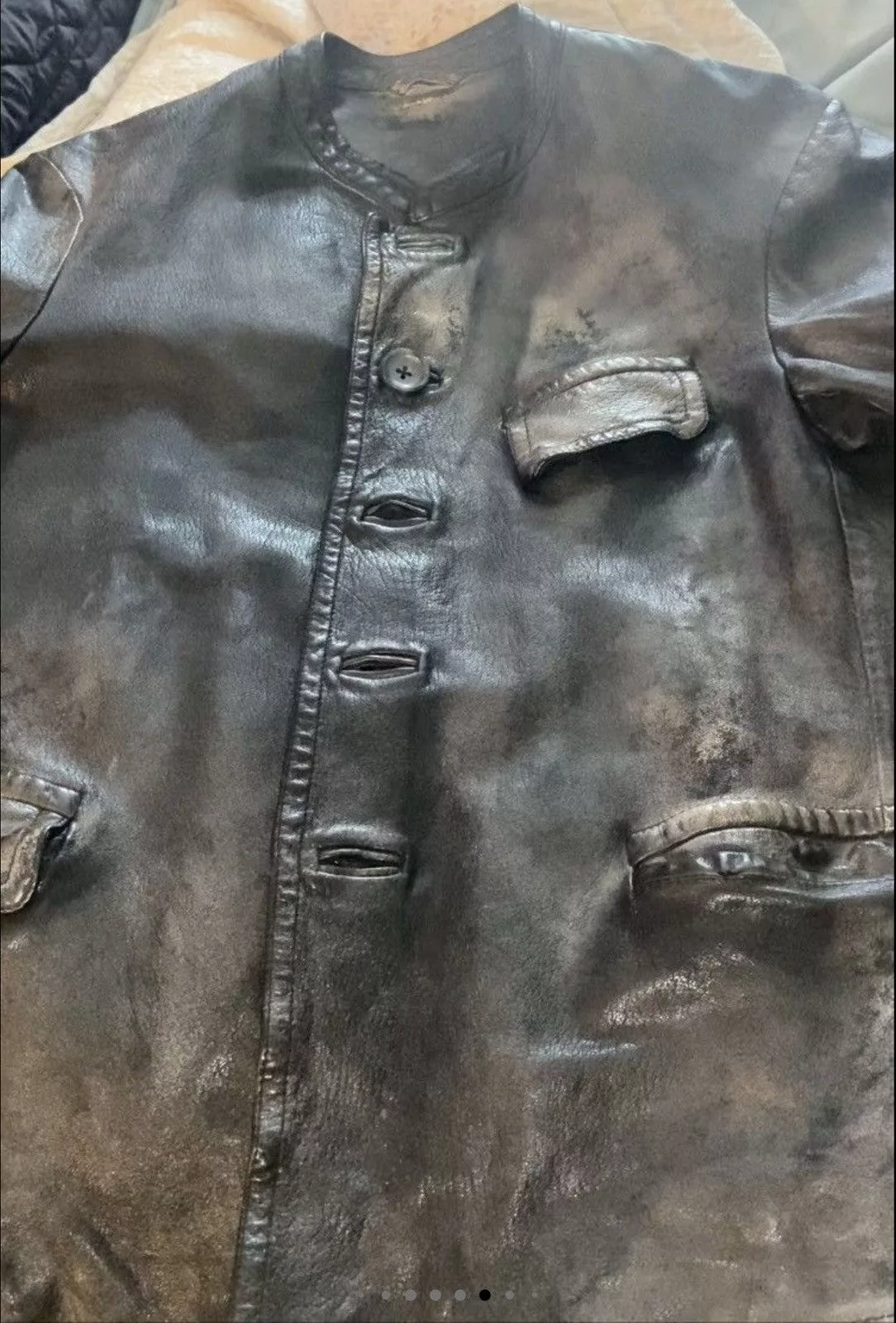 numero 10 Leather Jackets Numero 10 leather jacket Gray