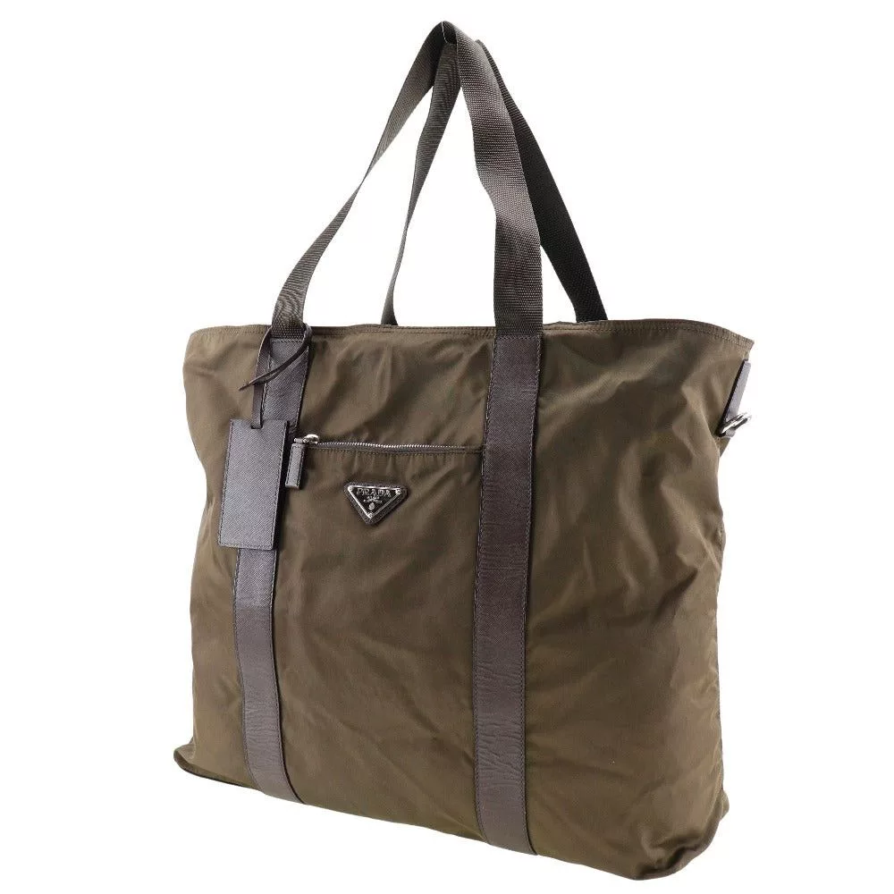 Prada Shoulder Bags Prada Tessuto shoulder Beige