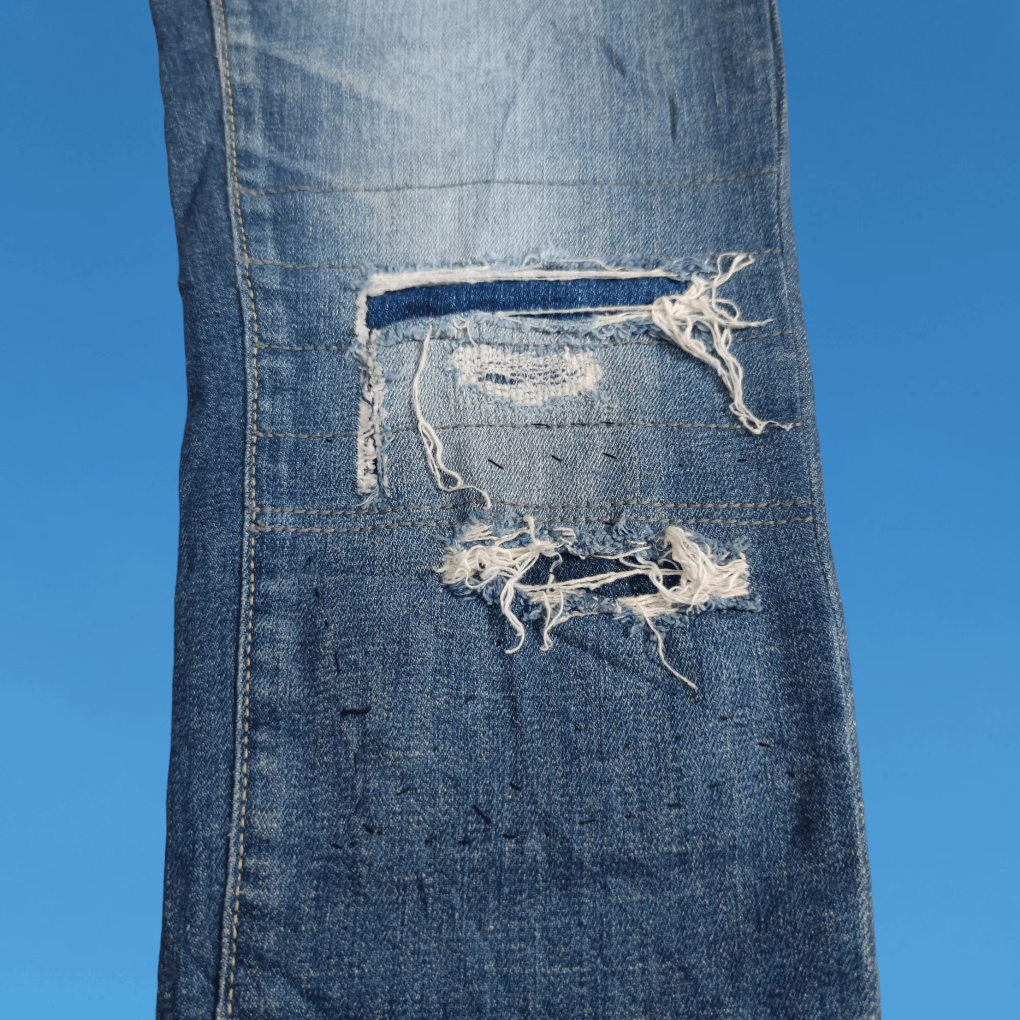 Hysteric Glamour Jeans Hysteric Glamour Distressed Studded With Patchwork Jeans Multi
