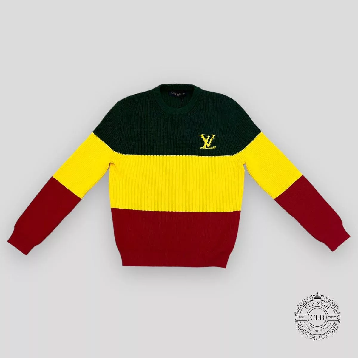 Louis Vuitton Sweaters Knitwear LOUIS VUITTON JAMAICAN STRIPE PULLOVER SWEATER Multi