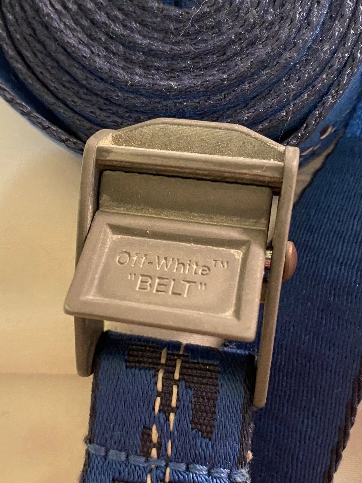 Off-White Belts Off-White - Blue and Black Mini Industrial Belt