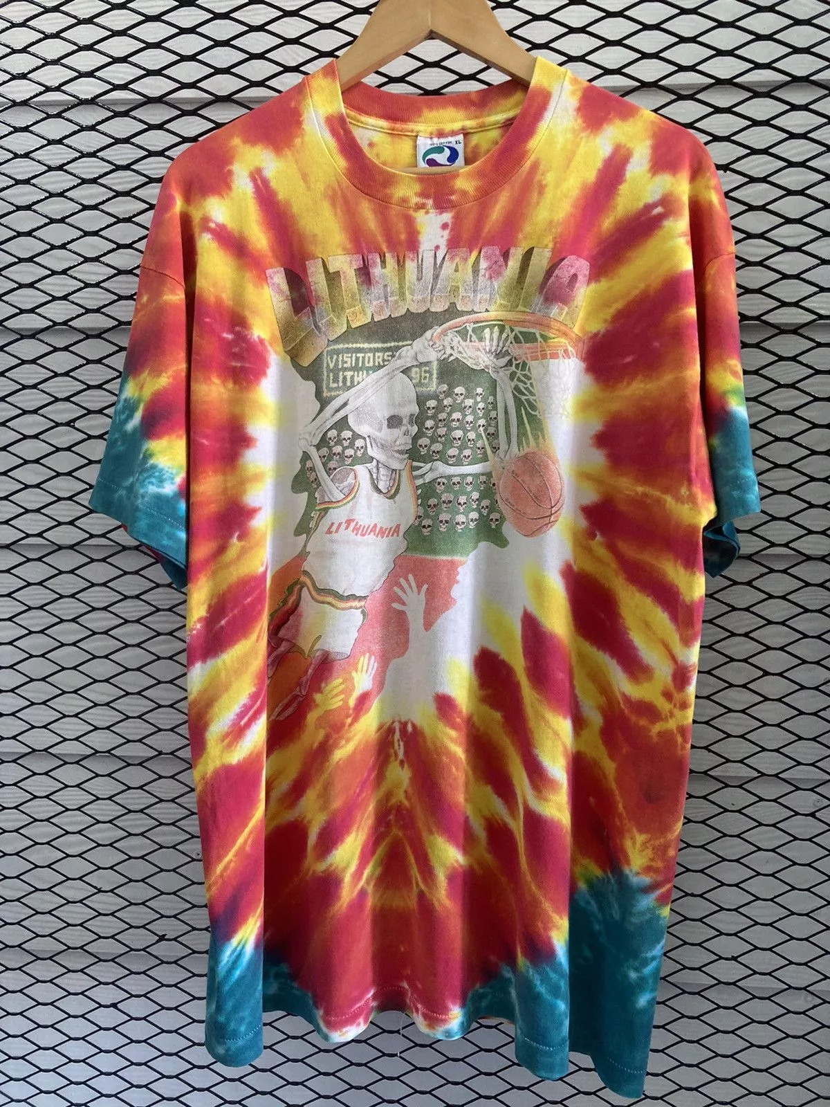 Grateful Dead Short Sleeve T Shirts Grateful Dead × Liquid Blue × Vintage Vintage Liquid Blue Lithuania tee Multi