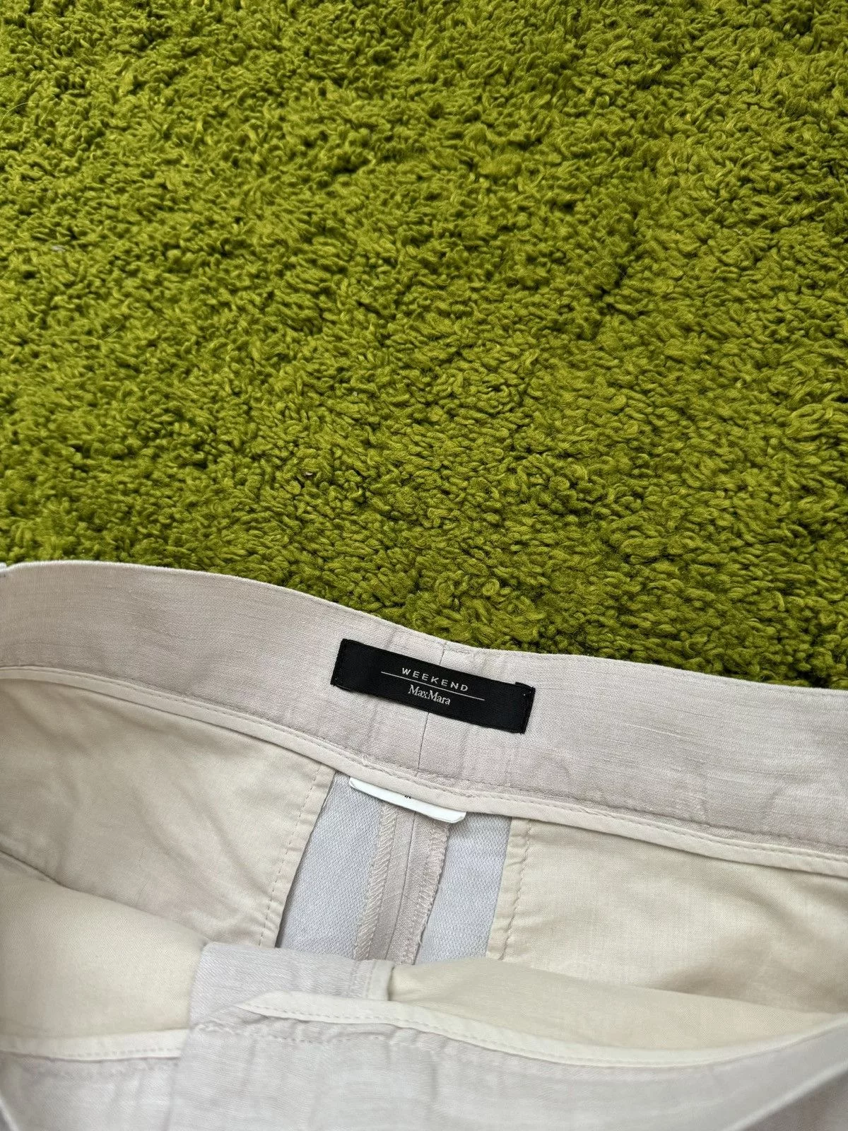 Designer Pants Designer × Max Mara × Weekend Max Mara Max Mara Weekend wide leg culottes pants Beige