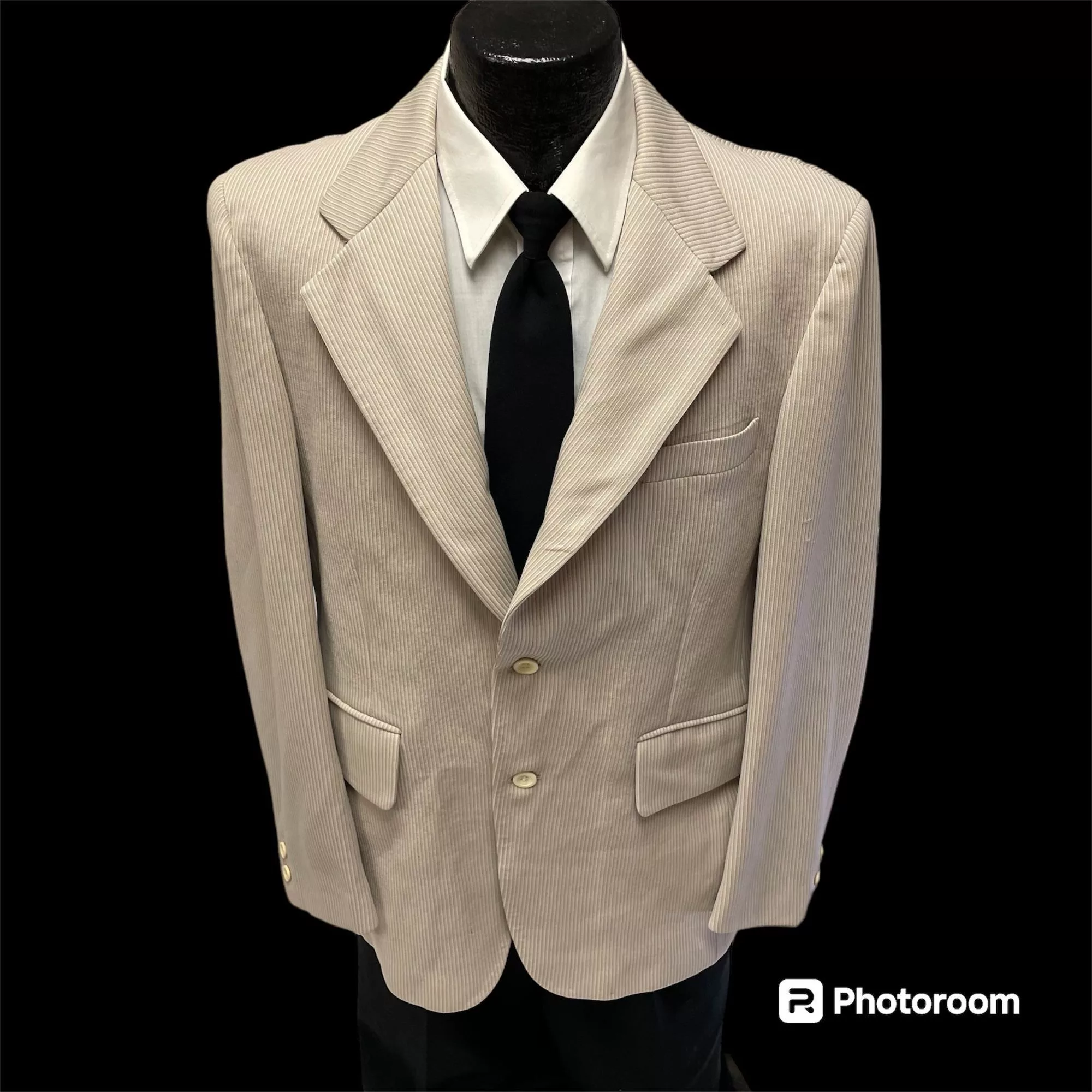 Other Blazers Other 70’s Palm Beach Tan Sport Coat TEXTURED Stripe Disco Jacket Multi