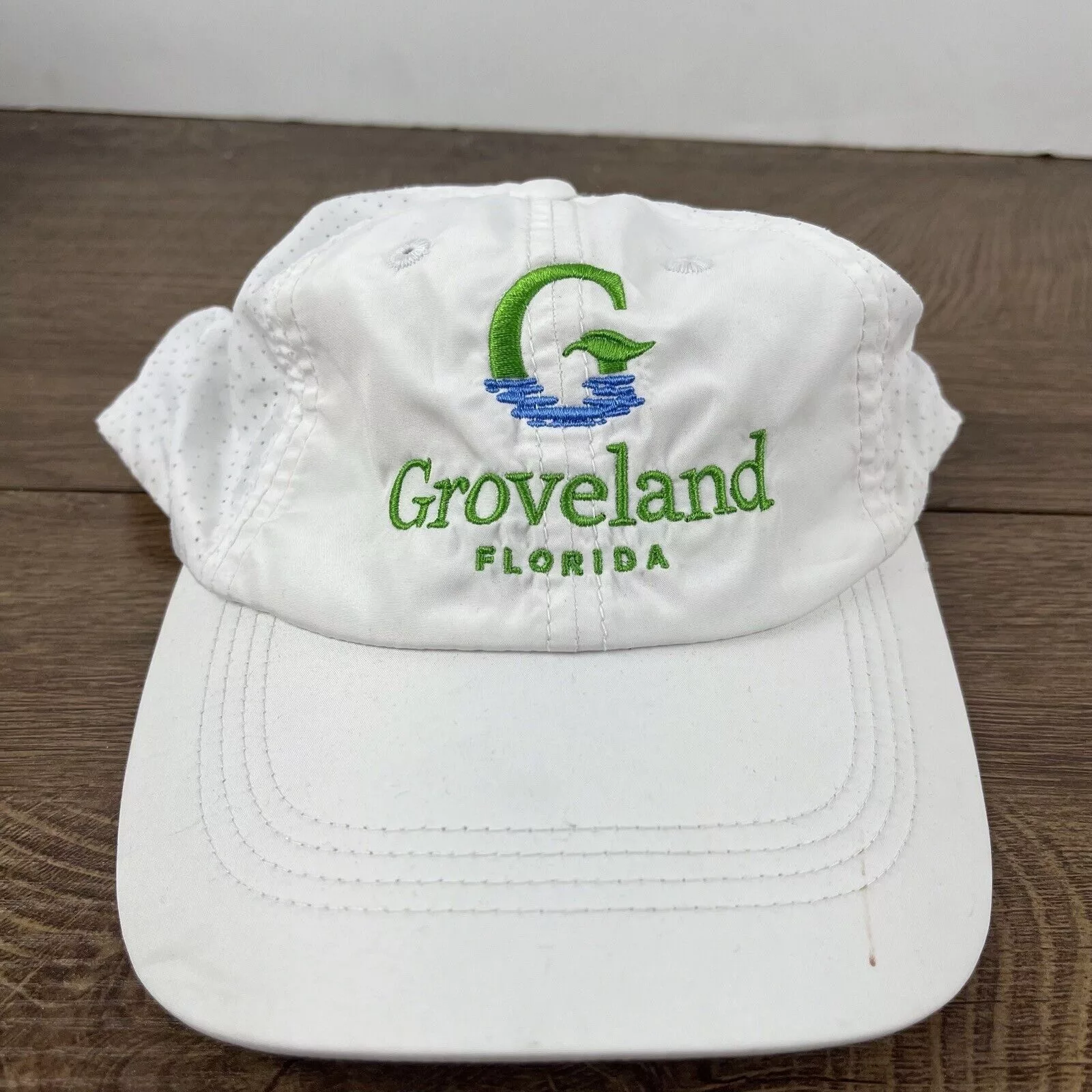 Other Hats Other Groveland Florida Hat White Adjustable Hat White Adult Size