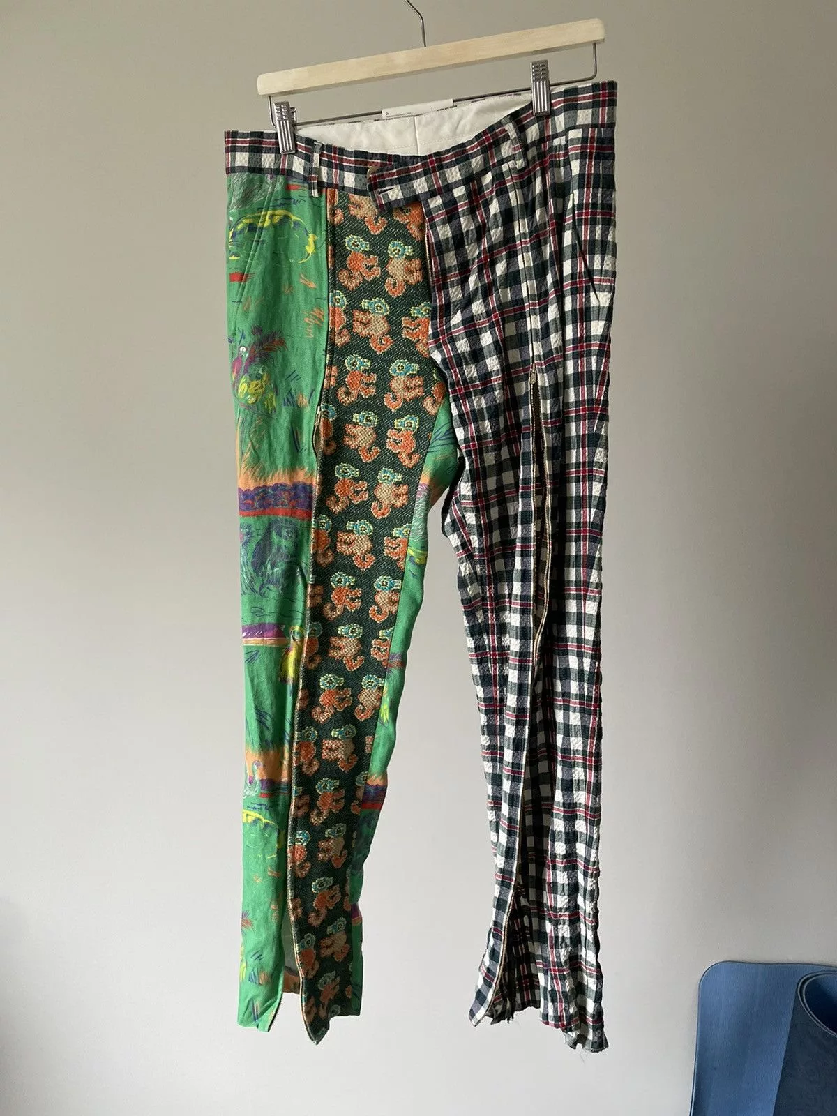 Walter Van Beirendonck Casual Pants Walter van beirendonck sharp zip pants Green