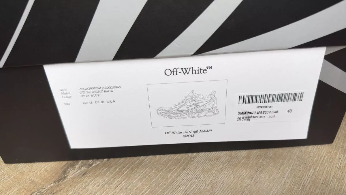 Off-White Low Top Sneakers Off-White Be Right Back Sneaker