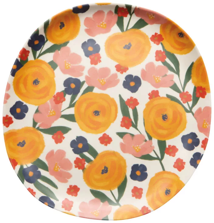 Full Bloom Melamine Dinner Plate