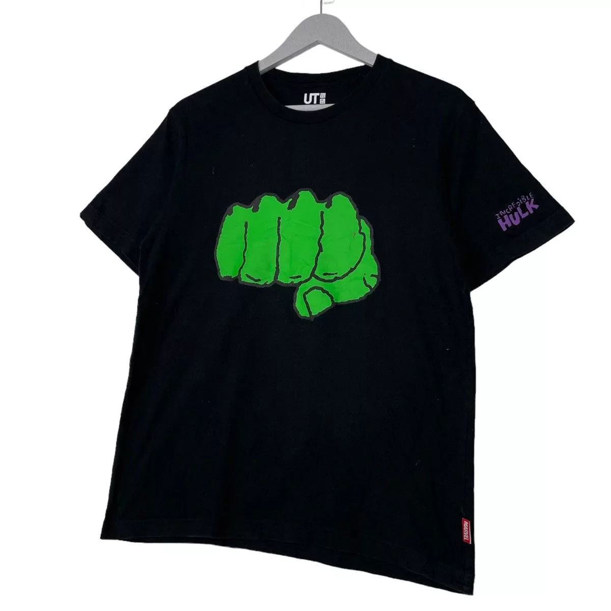 DC Comics Short Sleeve T Shirts DC Comics 💥INCREDIBLE HULK MARVEL CREWNECK TSHIRT Black Vintage