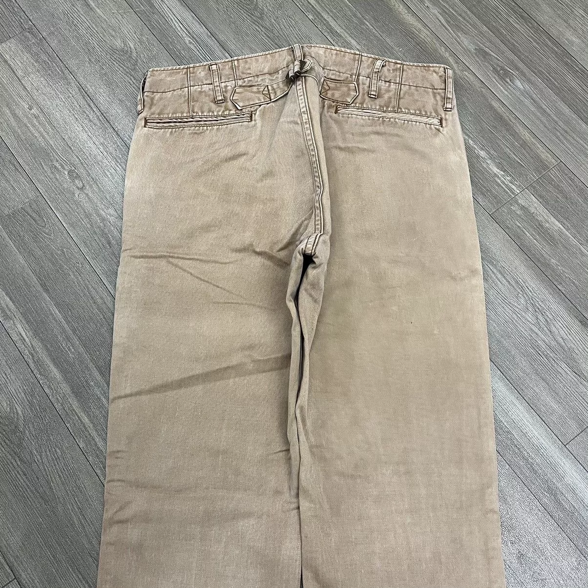 Visvim Casual Pants Visvim High Water Buckle Back Chino Pants Brown