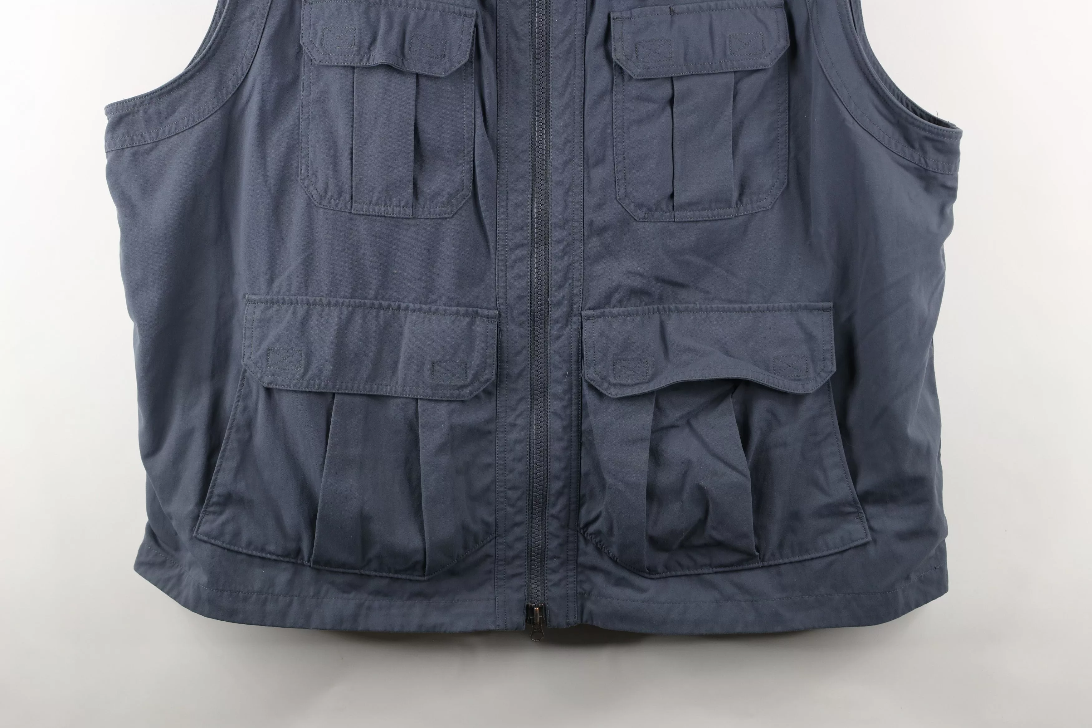 Duluth Trading Company Light Jackets Duluth Trading Company × Vintage Duluth Trading Co On the Fly Full Zip Vest Jacket Steel Blue