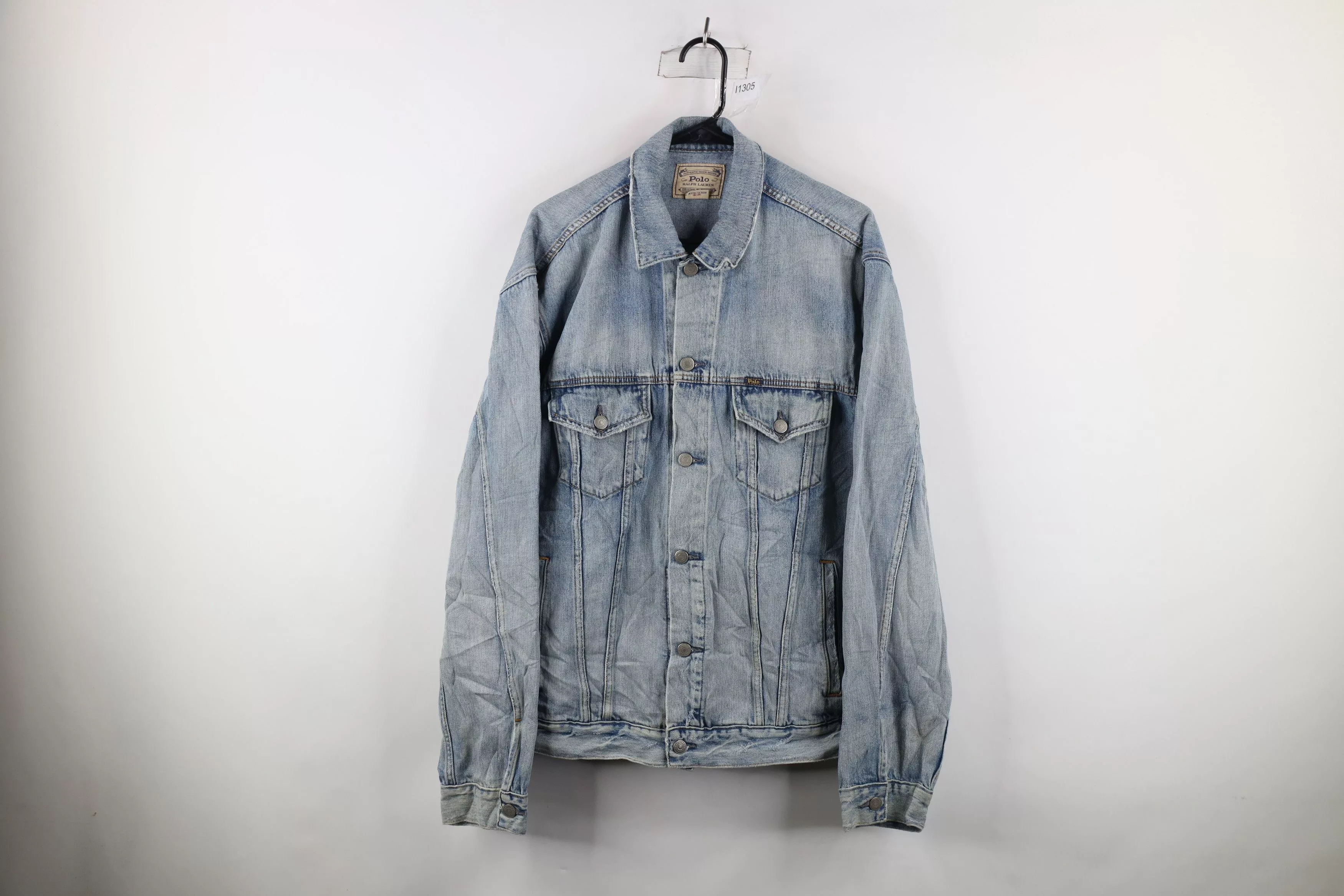 Ralph Lauren Light Jackets Ralph Lauren × Vintage Vintage 90s Ralph Lauren Out Denim Jean Trucker Jacket Blue