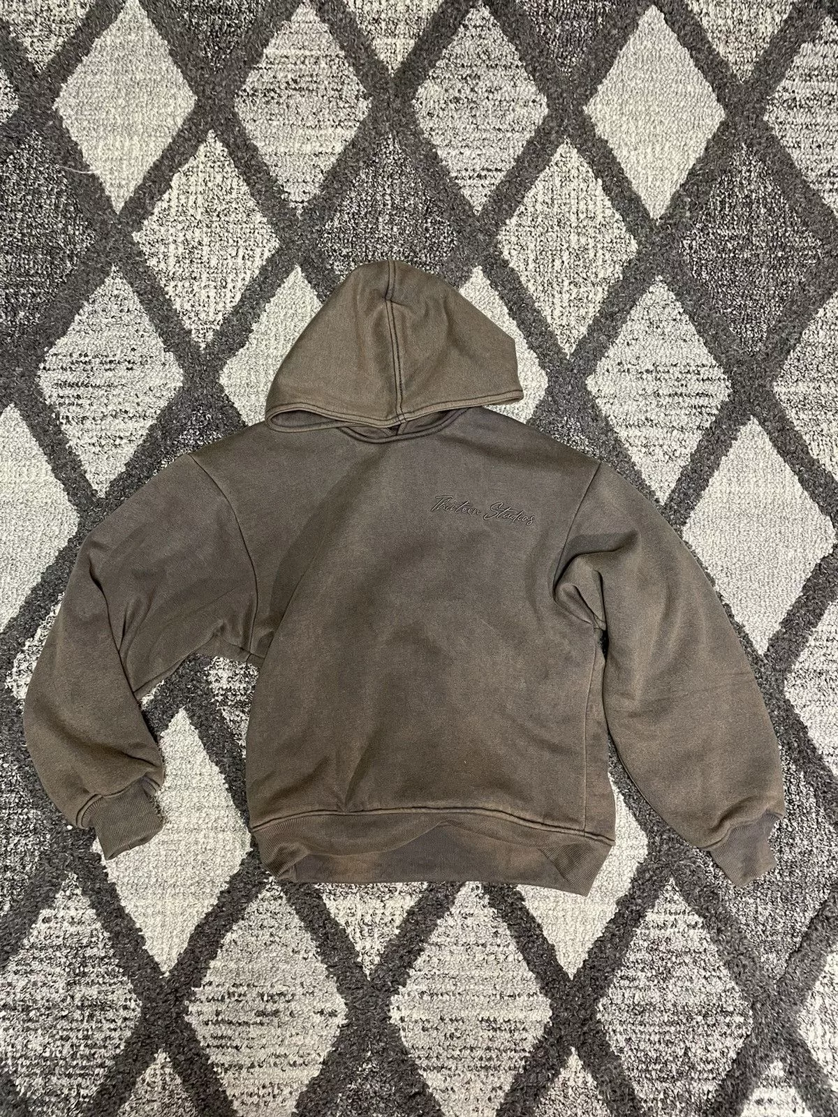 Thirteen Studios Sweatshirts Hoodies RARE THIRTEEN STUDIOS DOULBE SIDED HOODIE Brown Streetwear
