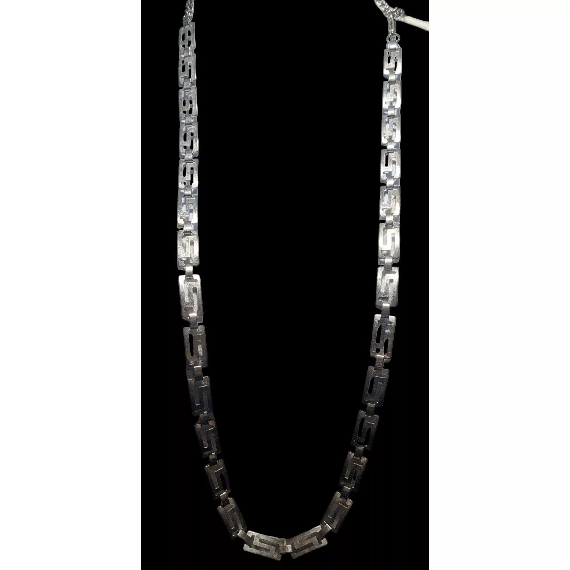 Other Necklaces Other Retro Silver Grecian Link Chain Necklace