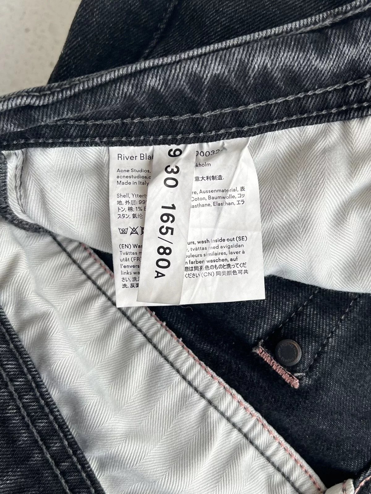 Acne Studios Denim Acne Studios Acne Bla Konst Patchwork Denim Black