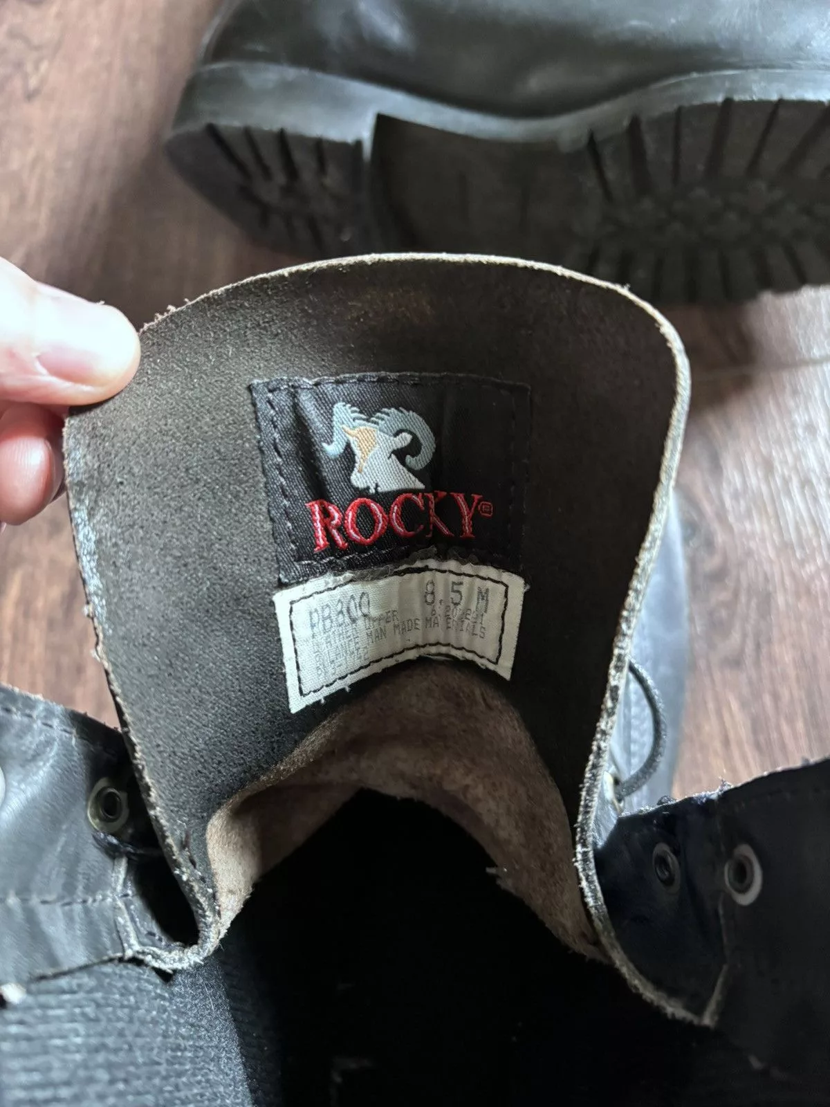 Vintage Boots Vintage Black Military Boots