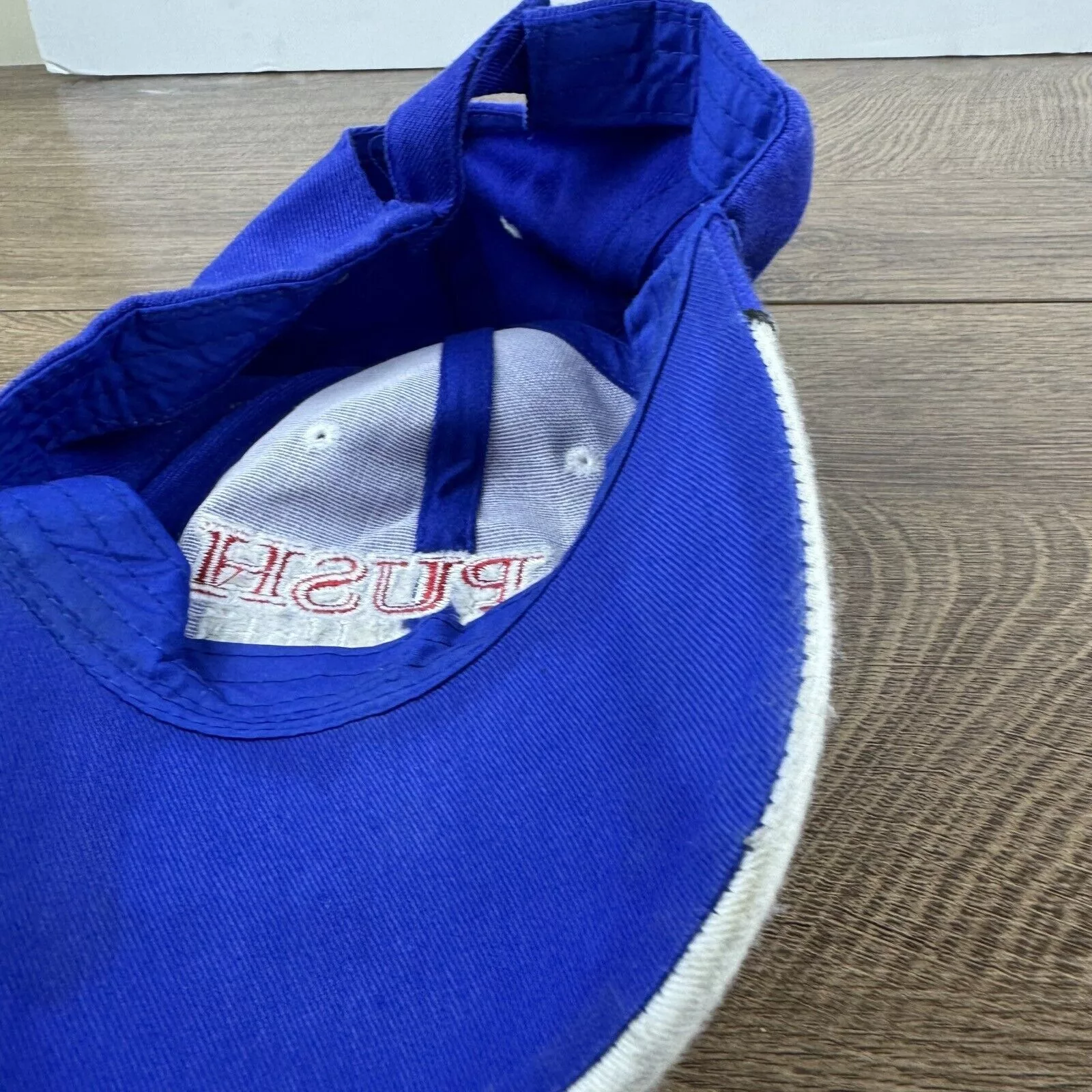 Other Hats Other PUSH Hat Pray Until Something Happens Blue Hat Adjustable Je