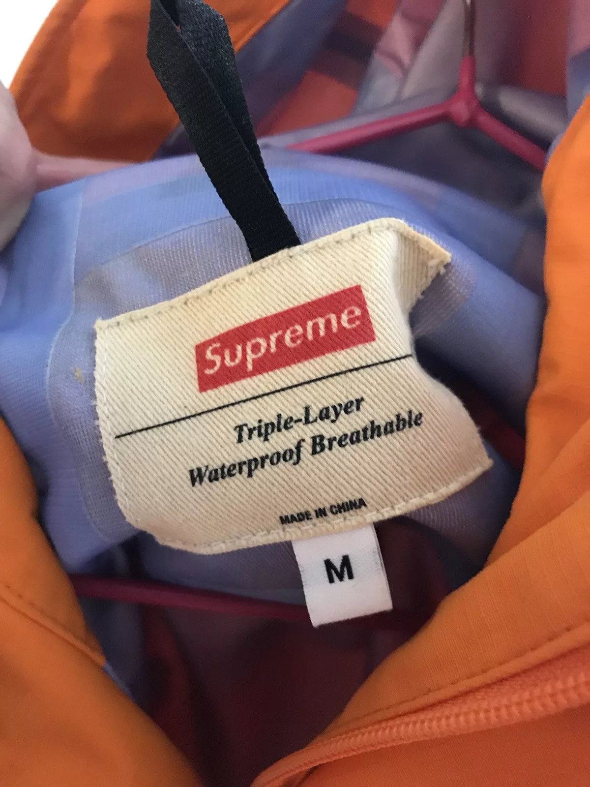 Supreme Light Jackets Supreme Triple Layer Waterproof Breathable Orange