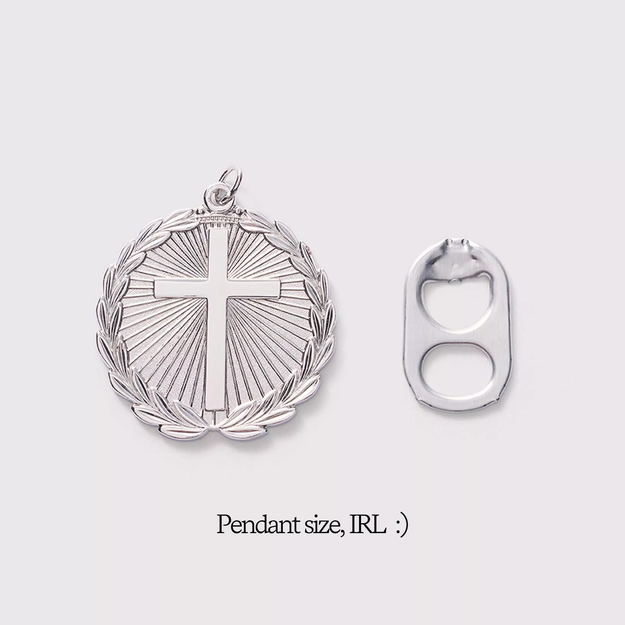 Crowned in Faith Medallion Charm