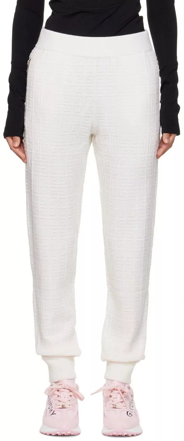 Givenchy Pants Givenchy o1srvl11e0724 Monogram Lounge Pants in White