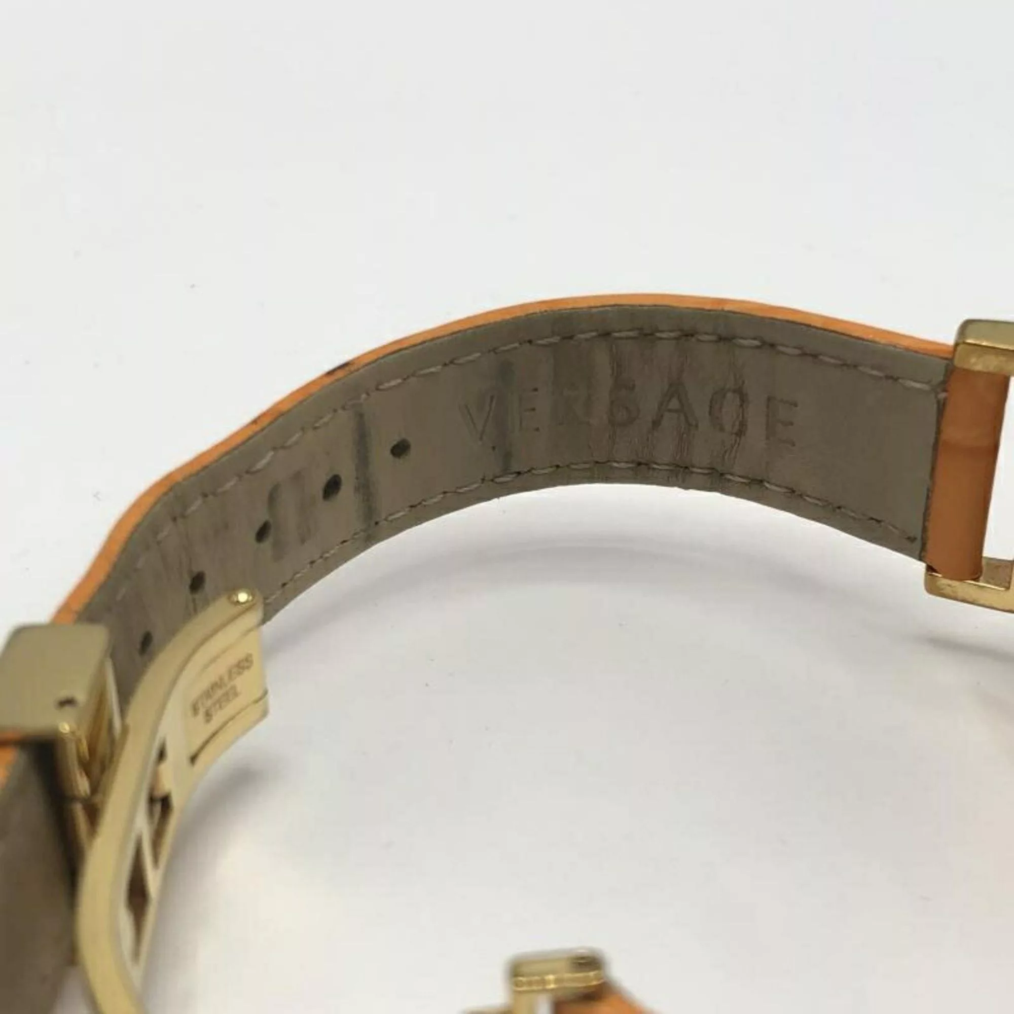 Versace Watches VERSACE Vanity Watch Orange Versace