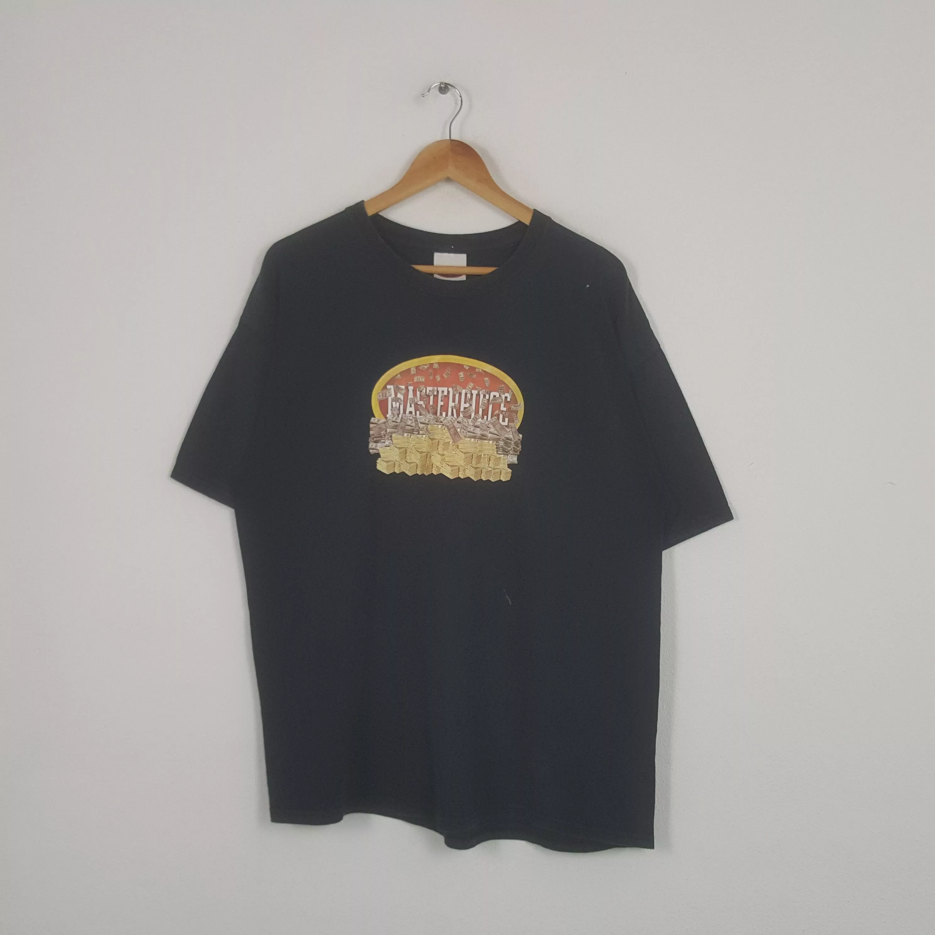 MasterPiece Short Sleeve T Shirts MasterPiece × Vintage Vintage MasterPiece American Streetwear Style Tshirt Blue