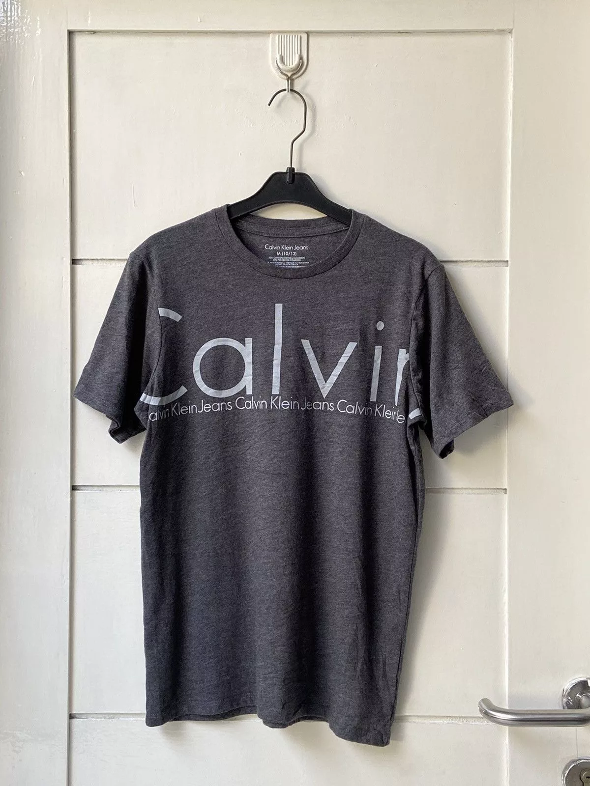 Calvin Klein Short Sleeve T Shirts CALVIN KLEIN Grey T-Shirt Gray