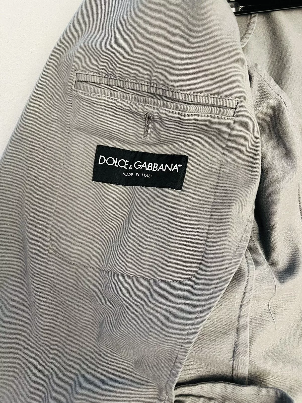 Dolce & Gabbana Light Jackets Dolce & Gabbana cotton gray jacket