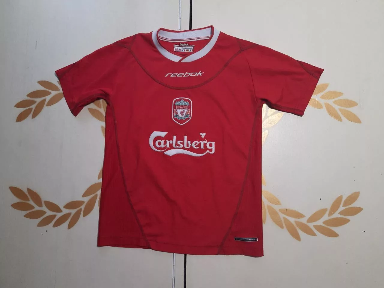 Reebok Jerseys Reebok Liverpool Jersey 18 Riise 2002-04 kids size 12 years Red