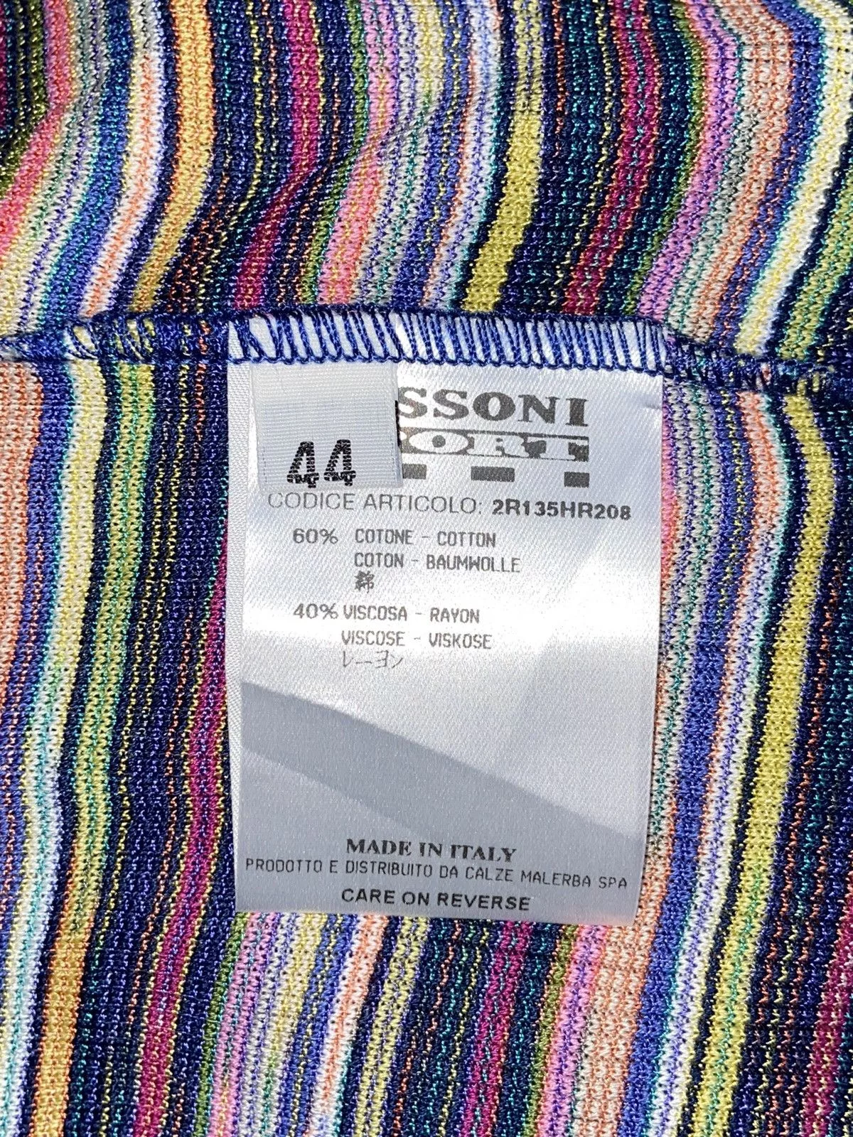 Missoni Short Sleeve T Shirts MISSONI SPORT Striped T-shirt Pink