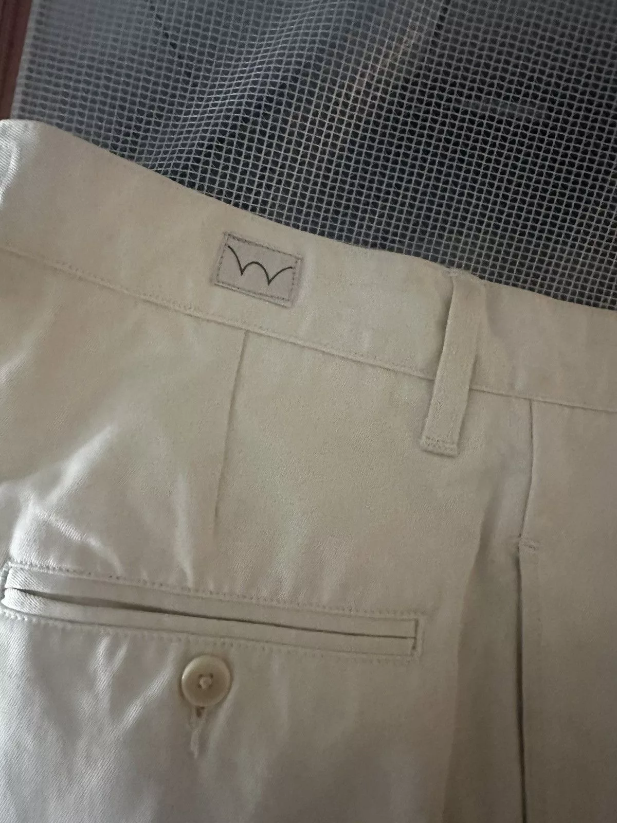 Edwin Cropped Pants Edwin white cotton chino