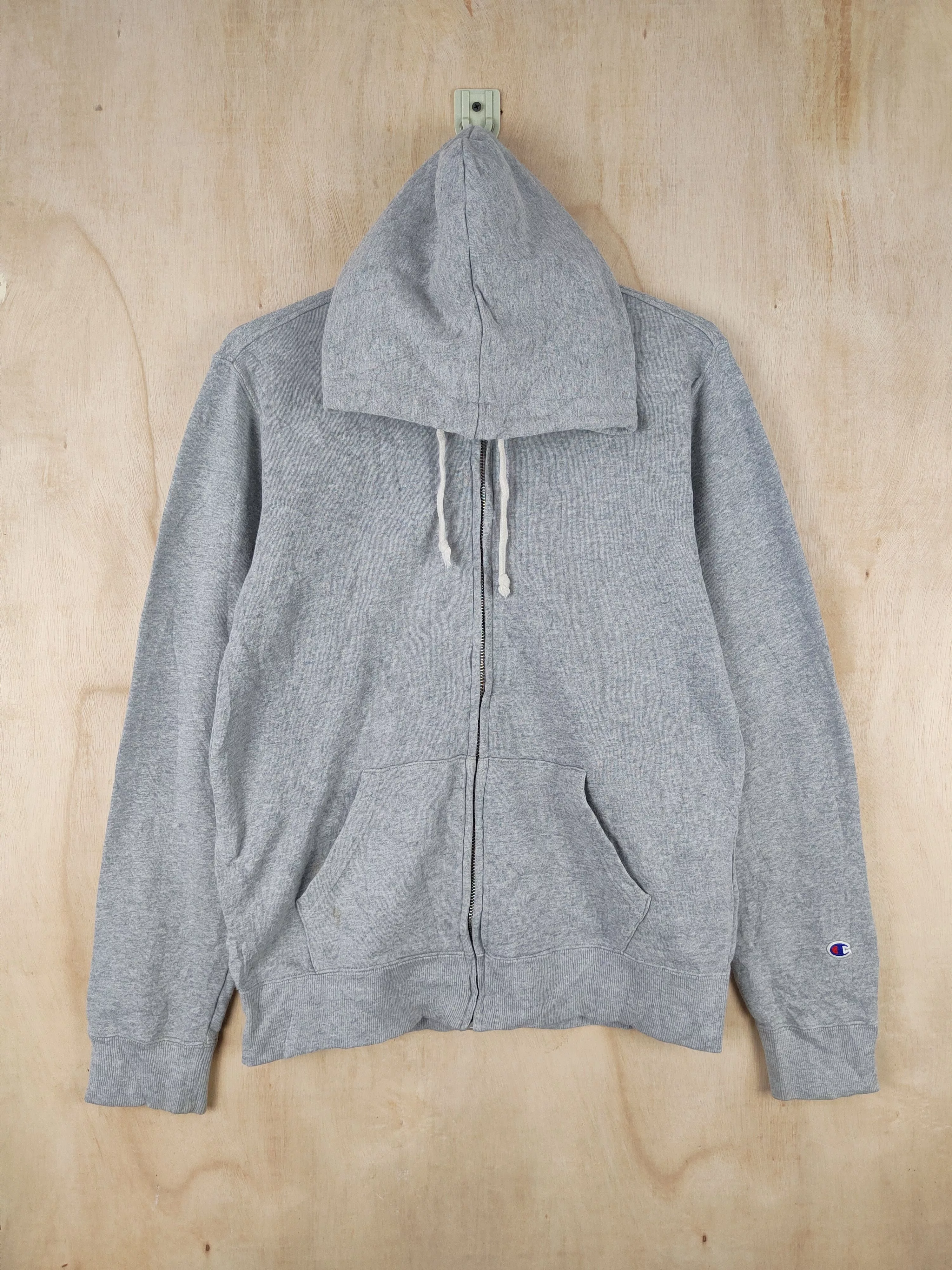 Champion Sweaters Knitwear Champion × Vintage Vintage Champion Gray Hoodie Sweaters 🔥 Rare item Streetwear