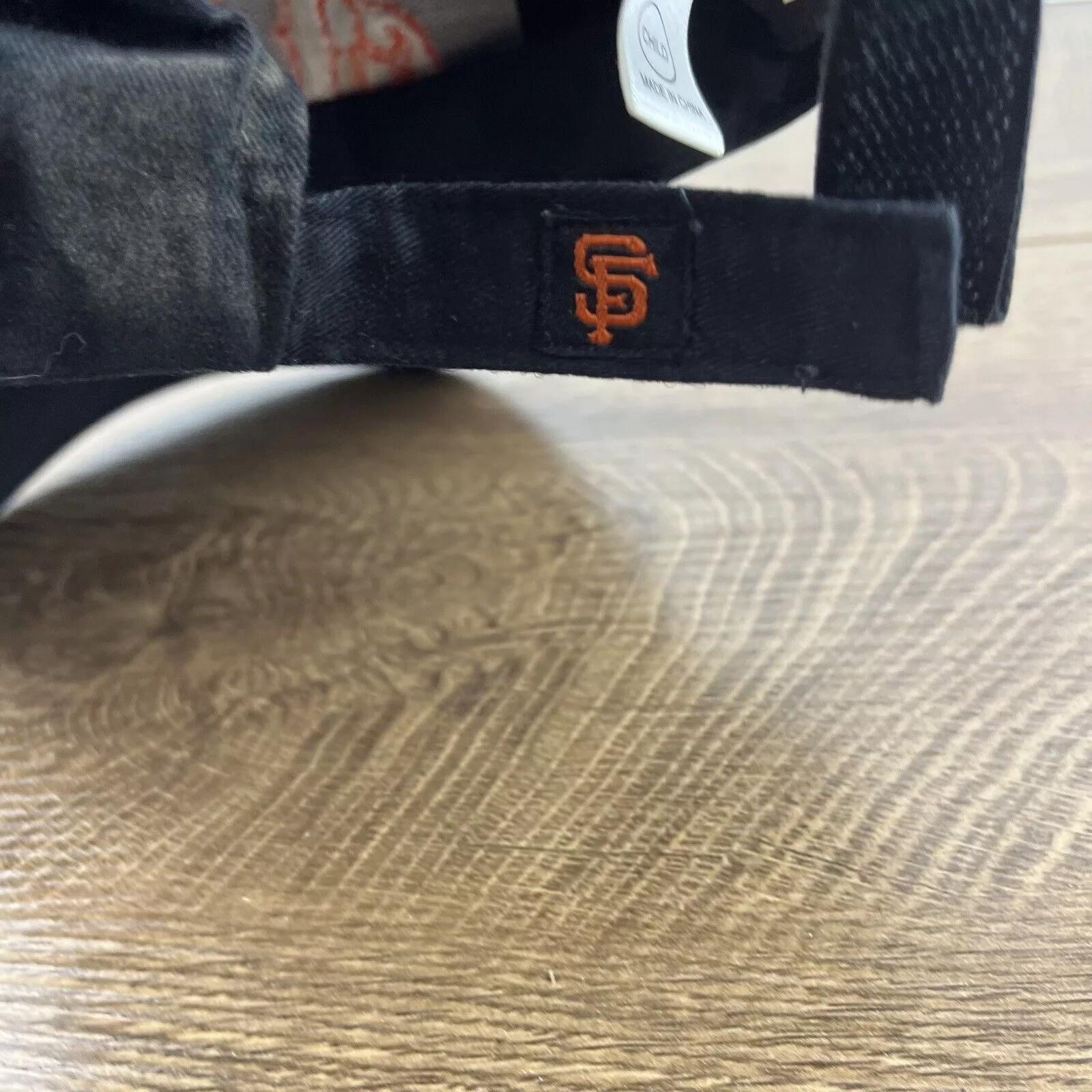 Nike Hats San Francisco Giants CHILD Hat Nike Black Hat Adjustable Bla