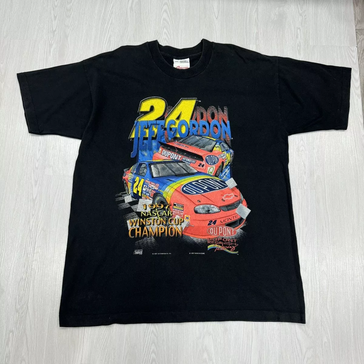 NASCAR Short Sleeve T Shirts NASCAR × Vintage Vintage NASCAR No.24 Shirt 1997 Black