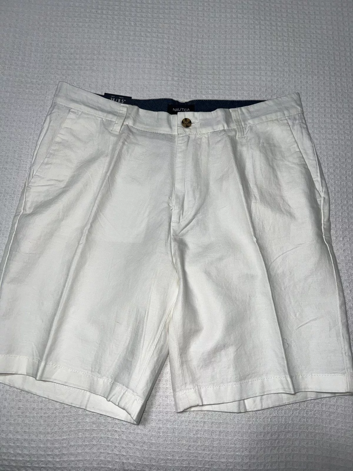 Nautica Shorts Flat Front Nautica 8.5 Shorts White