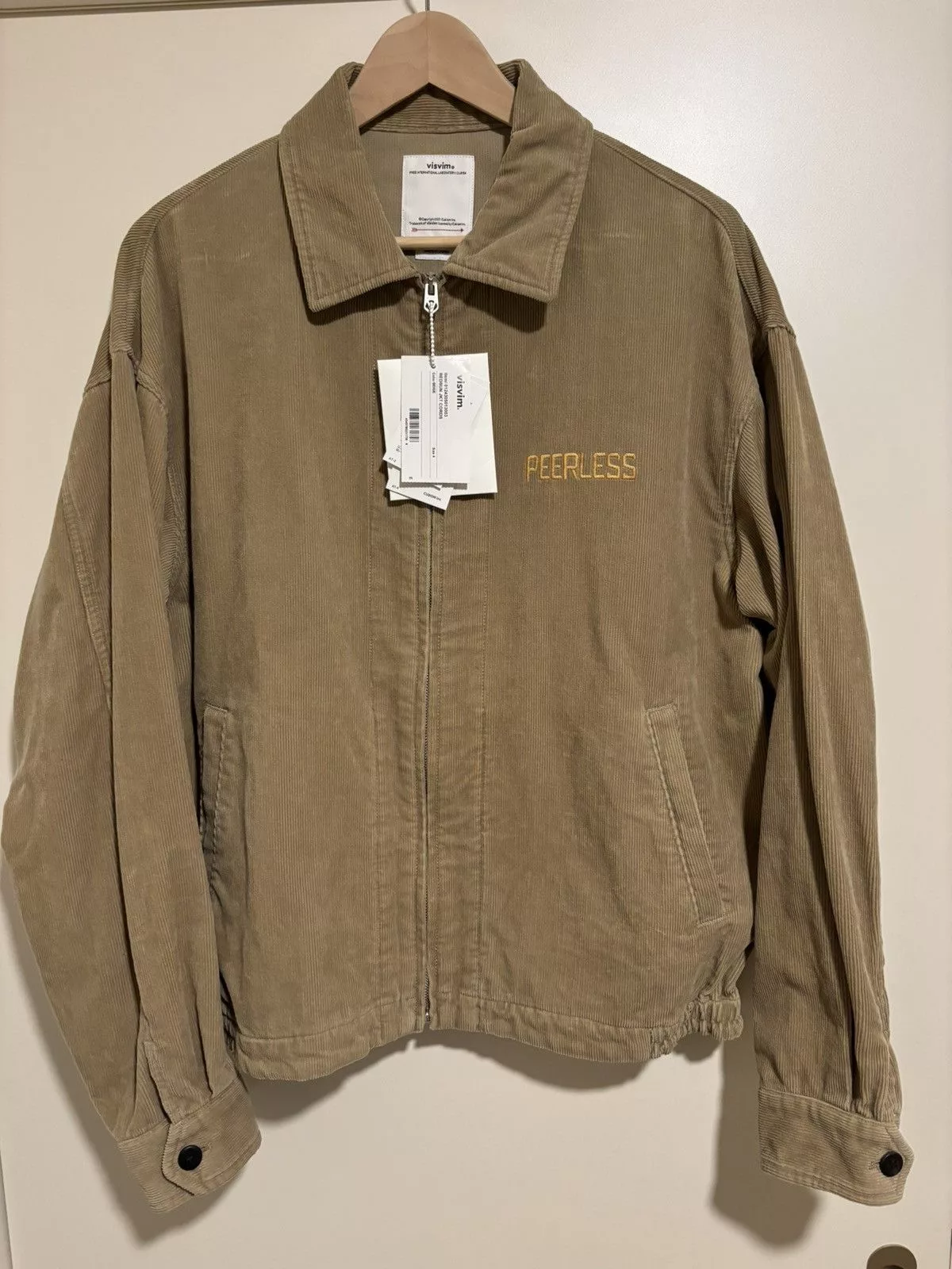 Visvim Light Jackets VISVIM EXCLUSIVE REDSUN JKT CORDS JACKET BEIGE