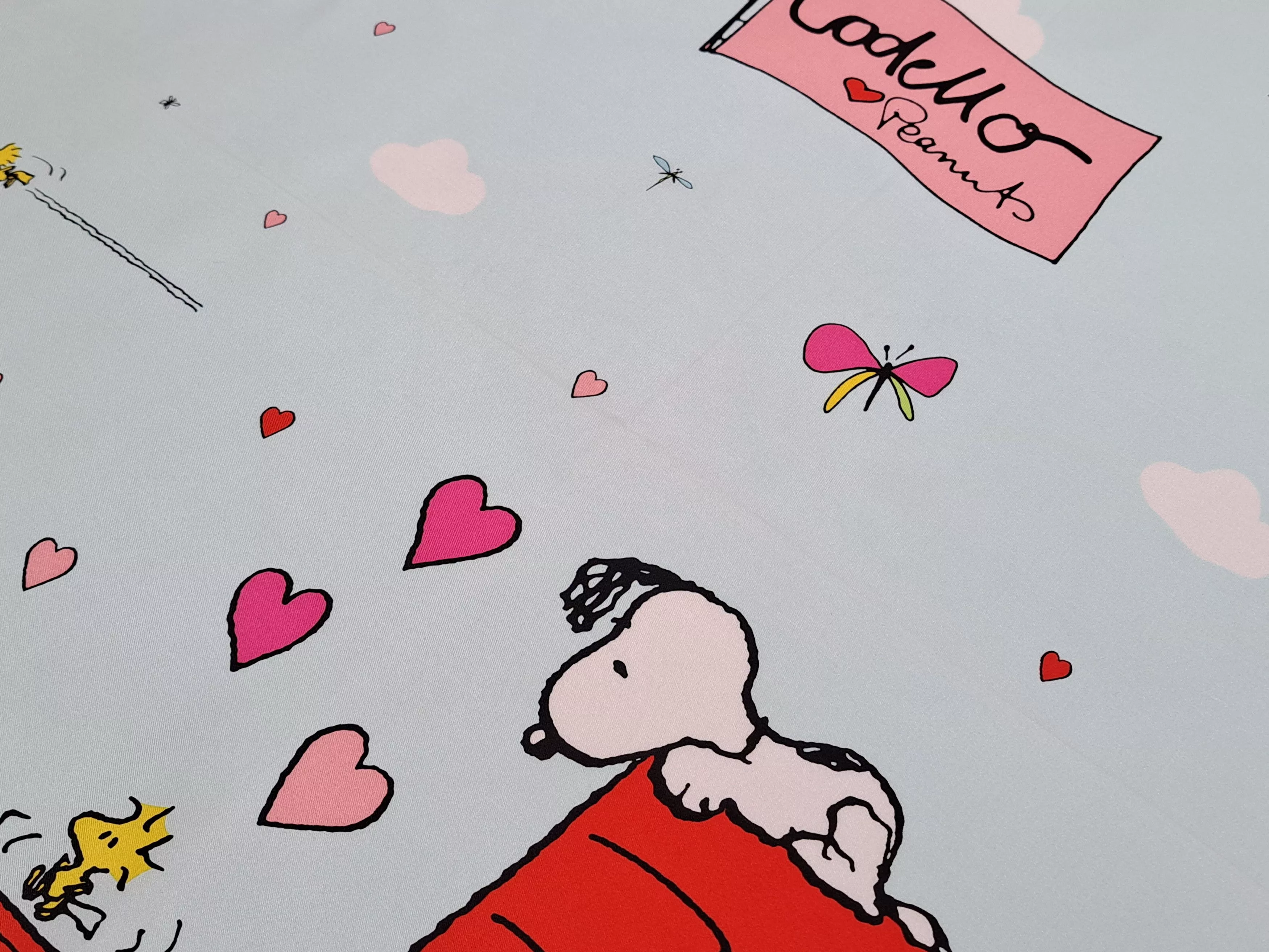 Designer Scarves Designer CODELLO Loves Peanuts - Snoopy - funy silk scarf. Multi