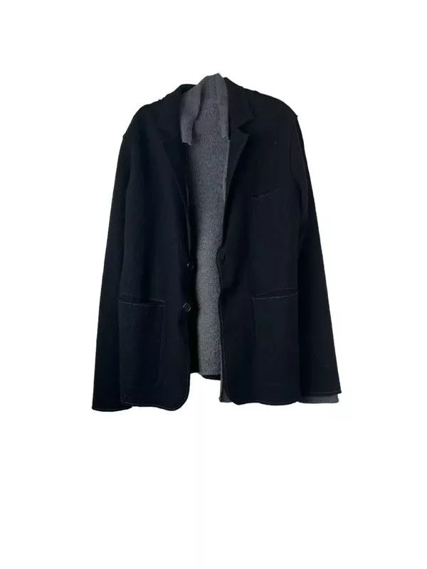 Other Light Jackets Other Black and gray deconscruted knitted wool blazer