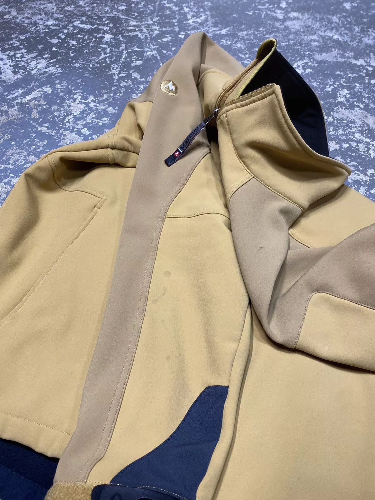 Marmot Light Jackets Marmot × Vintage Marmot Men’s Gravity Softshell Windbreaker Jacket Yellow Streetwear