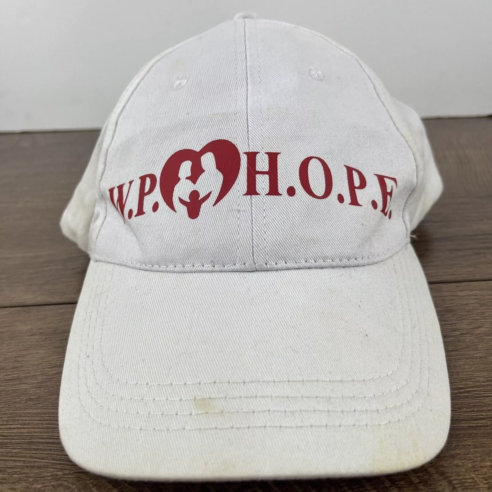 Other Hats Other WP Hope Hat WP Hope White Hat Adjustable Adult Size Hat Whit