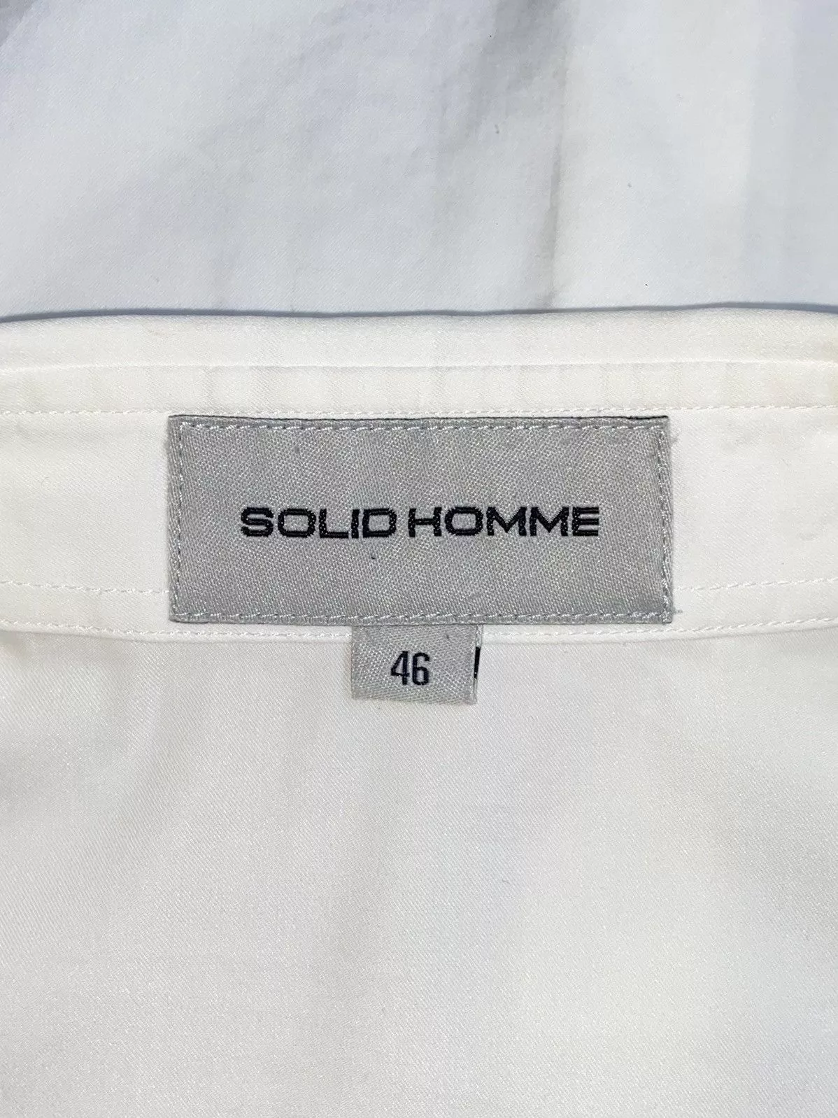 Solid Homme Shirts Button Ups Solid Homme × Wooyoungmi SOLID HOMME White Shirt